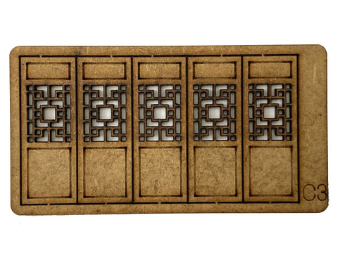 Scratch Builder's Chinese Window / Doors / Panel C3