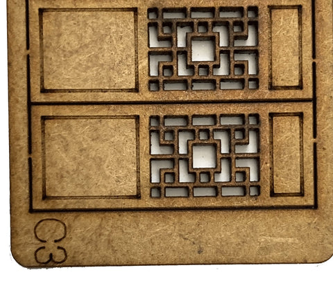 Scratch Builder's Chinese Window / Doors / Panel C3