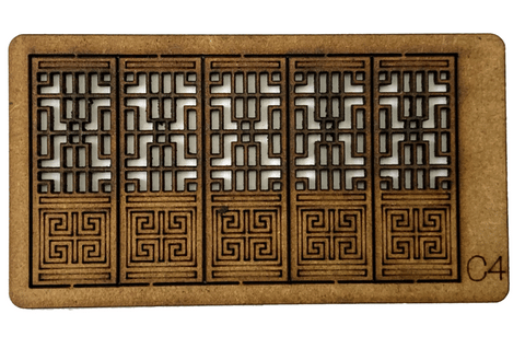 Scratch Builder's Chinese Window / Doors / Panel C4