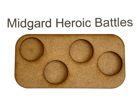 Midgard Skirmish 4 Man Movement Tray (25mm bases)