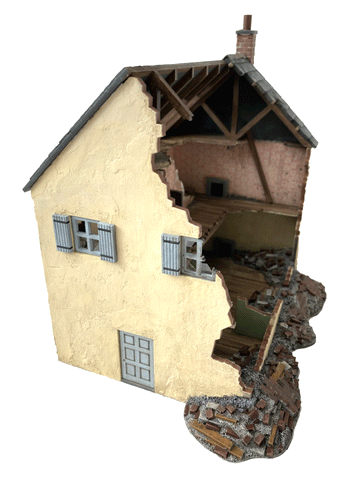 28mm 1:56 "Ruined House 5"